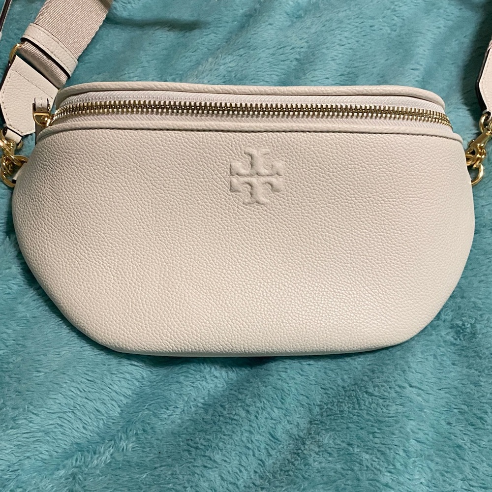 Tory Burch Cream Thea Belt Bag - Picture 2 of 8